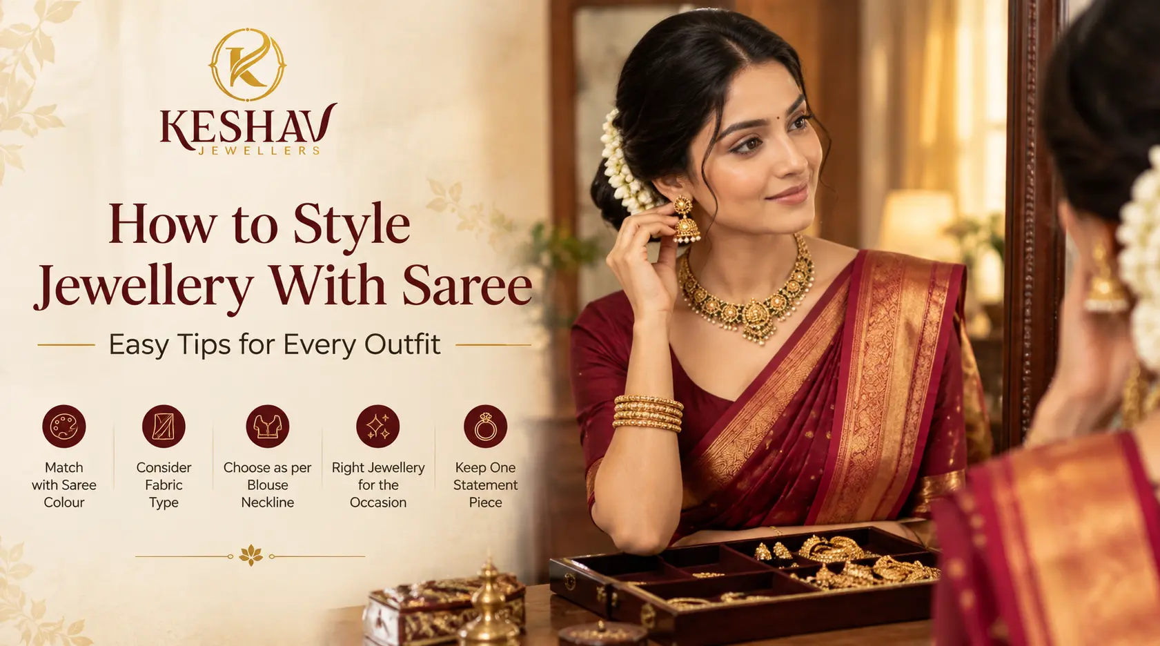 How to Style Jewellery With Saree: Easy Tips for Every Outfit